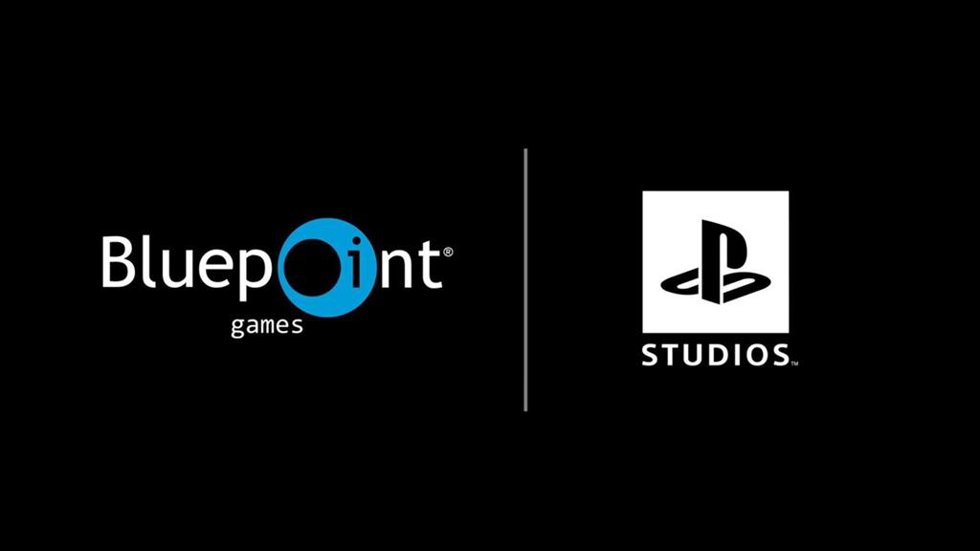 Logos de Bluepoint Games y PlayStation Studios.