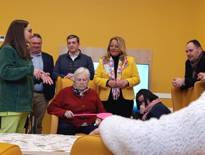 Visita al centro de día El Mirador, en Úbeda