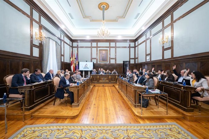 Pleno en la Diputación de Guadalajara.