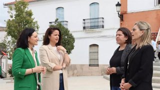 Rafi Crespín y Silvia Mellado (izda.), en Fuente Obejuna.