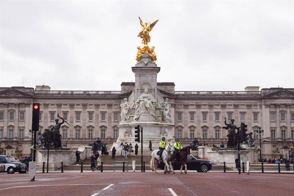 Los exteriores del Buckingham Palace, en Londres