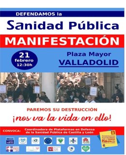 Cartel de la manifestación