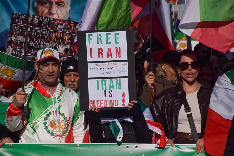 Manifestaciones a favor de las protestas antigubernamentales en Irán