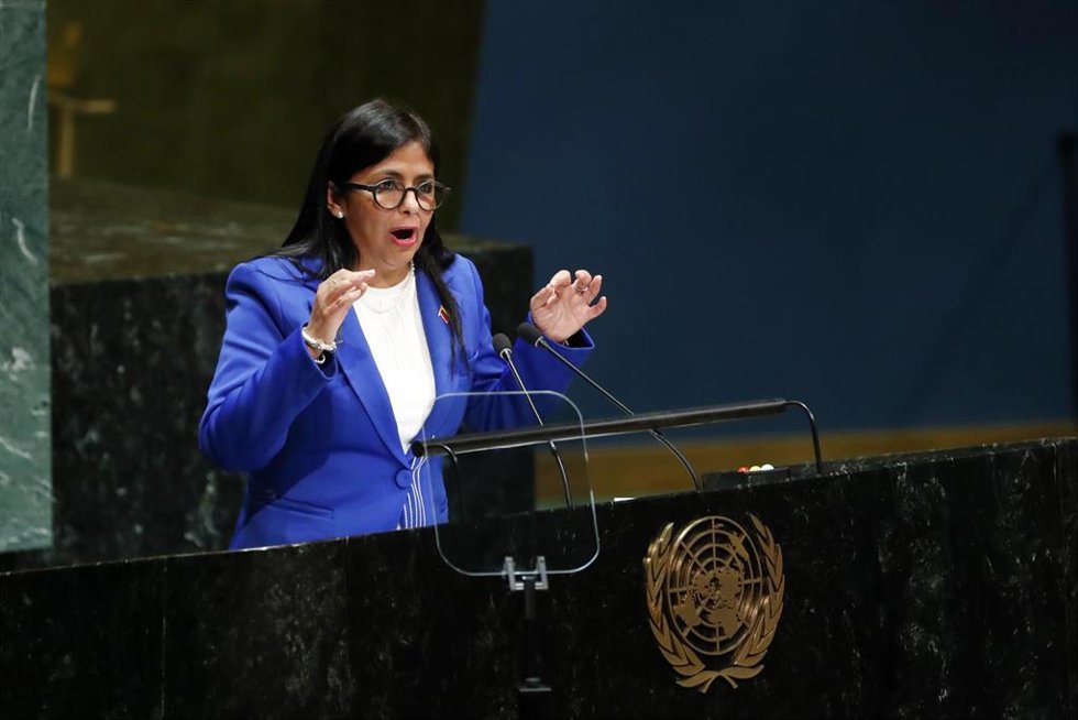 Archivo - La presidenta encargada de Venezuela, Delcy Rodríguez