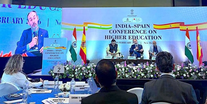 Conferencia de España sobre Educación Superior celebrada en Nueva Delhi (India).