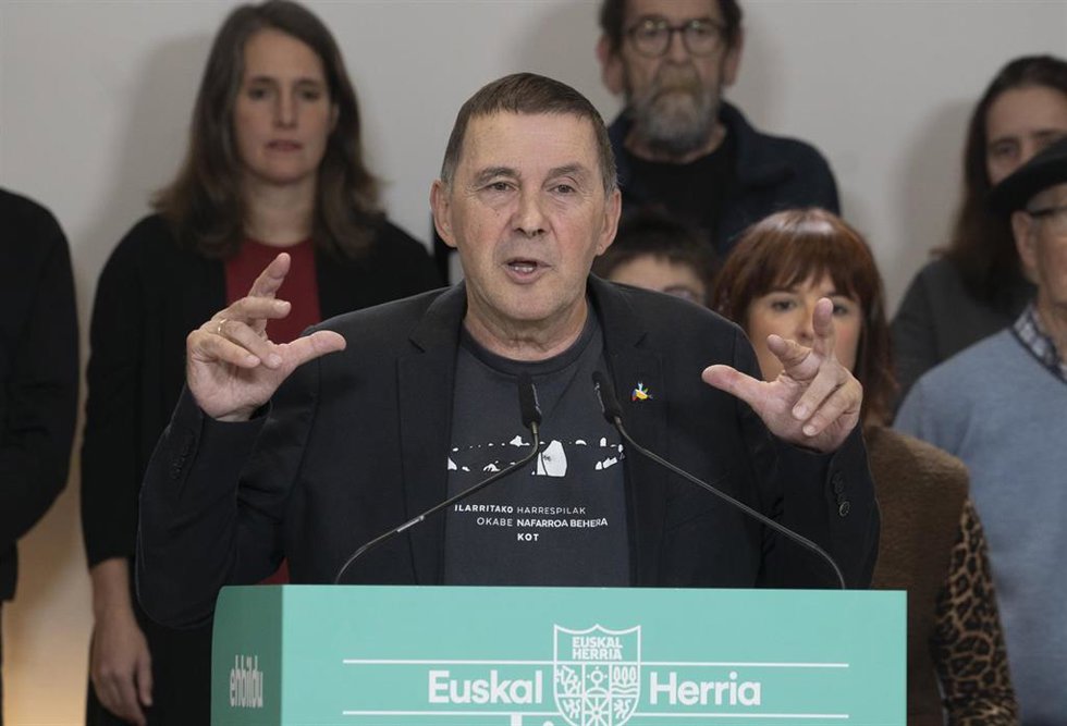 Archivo - El secretario general de EH Bildu, Arnaldo Otegi, en una foto de archivo.