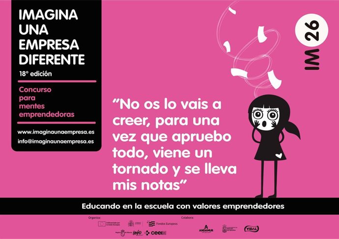 Cartel del concurso 'Imagina una empresa diferente'.