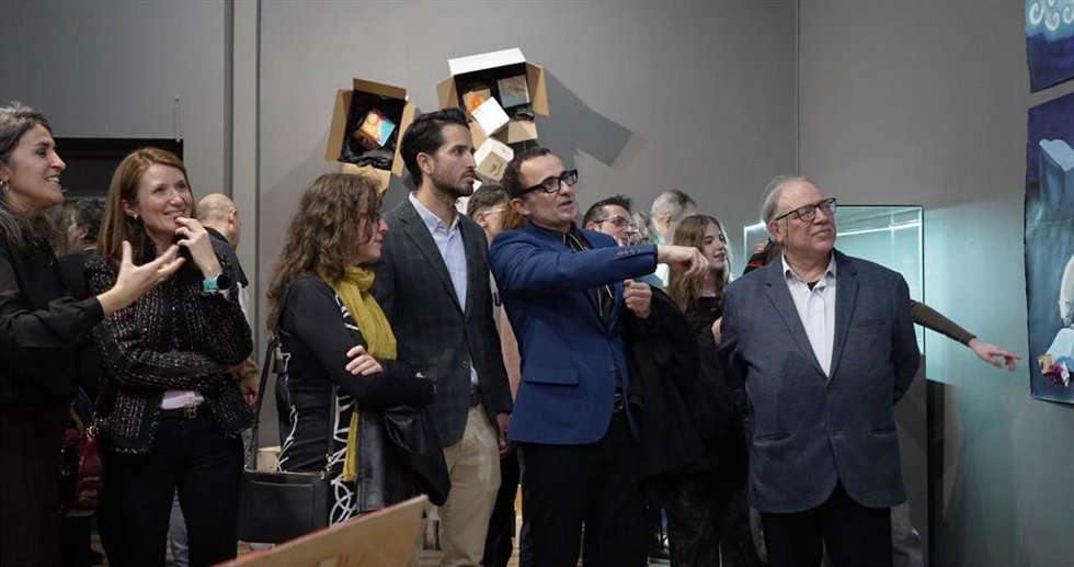 El Museo Arqueológico de Murcia inauguró ayer la exposición colectiva 'Museo Arteológico II: Naturaleza dominada', un proyecto desarrollado por el alumnado de Bachillerato de Artes Plásticas del IES Floridablanca