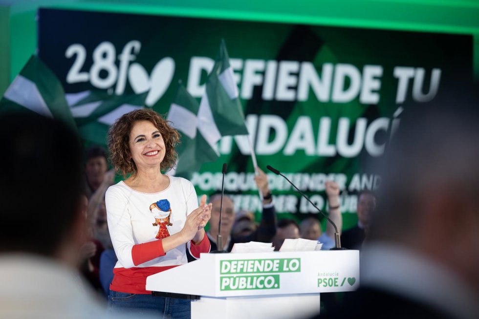 La consejera María Jesús Montero