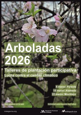 Cartel de las arboladas de invierno de la Diputación de Málaga.
