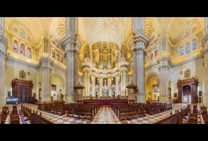 Archivo - Presbiterio de la Catedral de Málaga.