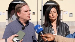 El portaveu de Vox en el Parlament, Joan Garriga, en declaracions als mitjans aquest dissabte