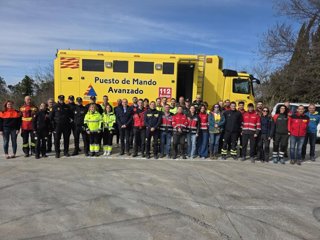 Foto de familia del Curso "Gestión del Puesto de Mando Avanzado en emergencias extraordinarias. Director de Operaciones.
