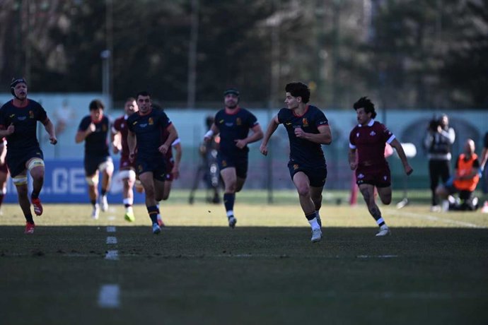 Partido de la selección española masculina de rugby XV en el Rugby Europe Championship 2026.