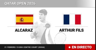 Carlos Alcaraz - Arthur Fils: resumen y estadísticas del partido de Final de Qatar Open