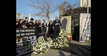 Un acto recuerda en Marín a las 21 personas fallecidas en el Pitanxo por el cuarto aniversario del naufragio