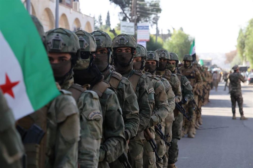 Militares del Ejército sirio