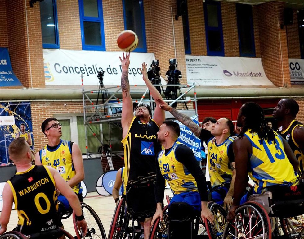 Imagen del partido entre el CD Ilunion y el Econy Gran Canaria de semifinales de la Copa del Rey de baloncesto en silla 2026