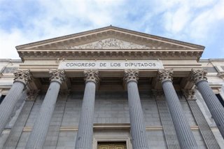 Fachada del Congreso de los Diputados.