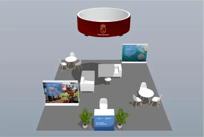 Stand diseñado para el Gobierno regional en Transfiere 2026.