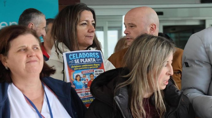 La diputada del PSdeG Lara Méndez en el HULA