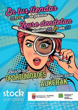 Cartel de la campaña Pamplona Stock 2026.