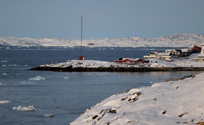 NUUK, Feb. 11, 2026  -- This photo taken on Feb. 7, 2026 shows the scenery of Nuuk, Greenland, an autonomous territory of Denmark.