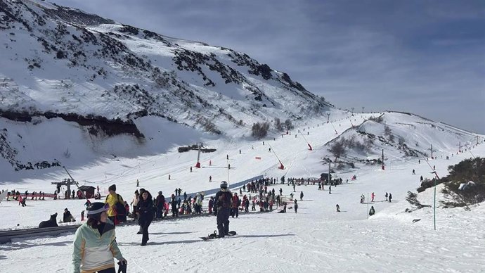 Imagen de la estación invernal Valle Laciana-Leitariegos, dependiente de la Diputación de León.