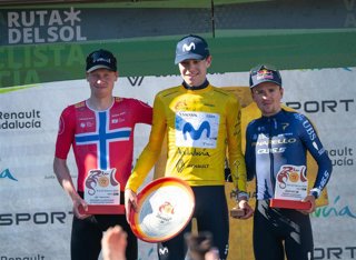 El ciclista español Iván Romeo rubrica su triunfo en la Vuelta a Andalucía