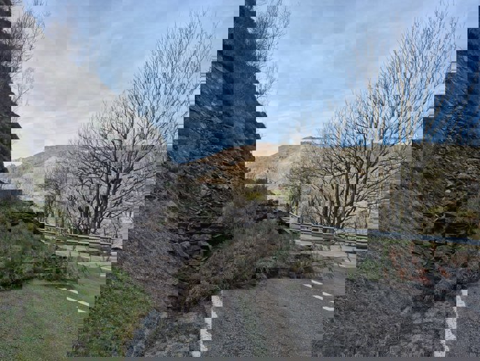 El desprendimiento de tierra en el puerto Pajares