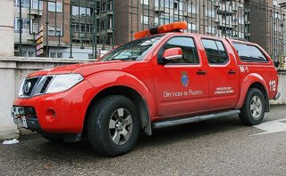 Archivo - Vehículo de extinción de incendios de la Diputación.