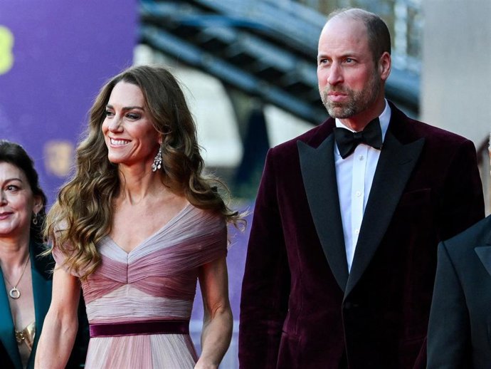 22 February 2026, United Kingdom, London: Kate, Princess Of Wales, William, Prince Of Wales, Attend The 79Th British Academy Film Awards At The Royal Festival Hall.