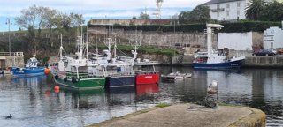 Un puerto pesquero en Asturias.