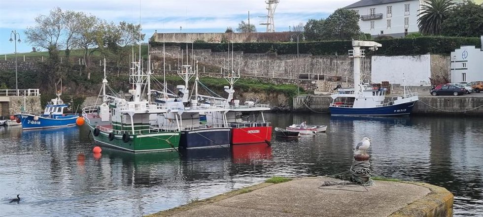 Un puerto pesquero en Asturias.