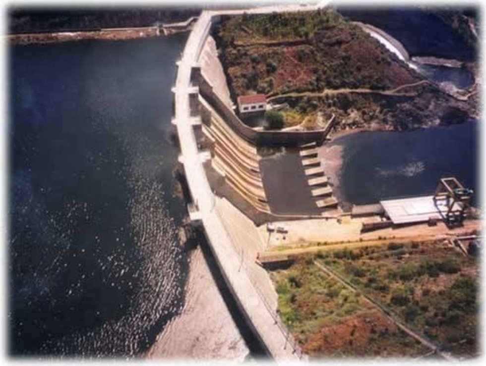 Embalse de Agura, en la privincia de Salamanca.