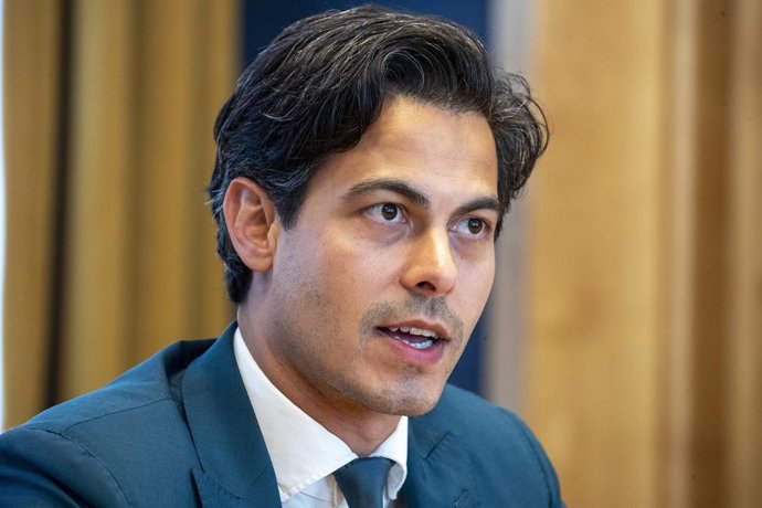 Archivo - June 6, 2023, Den Haag, Netherlands: Dutch Minister for Climate and Energy Policy Rob Jetten pictured during a meeting at the Ministry of Economic Affairs and Climate, part of a press visit to the Netherlands, Tuesday 06 June 2023, in Den Haag. 