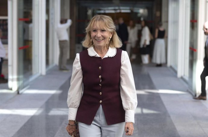 Archivo - La expresidenta de la Comunidad de Madrid Esperanza Aguirre, a su llegada al Debate sobre el Estado de la Región, en la Asamblea de Madrid, a 11 de septiembre de 2025, en Madrid (España). La Asamblea de Madrid acoge hoy y mañana, 11 y 12 de sept
