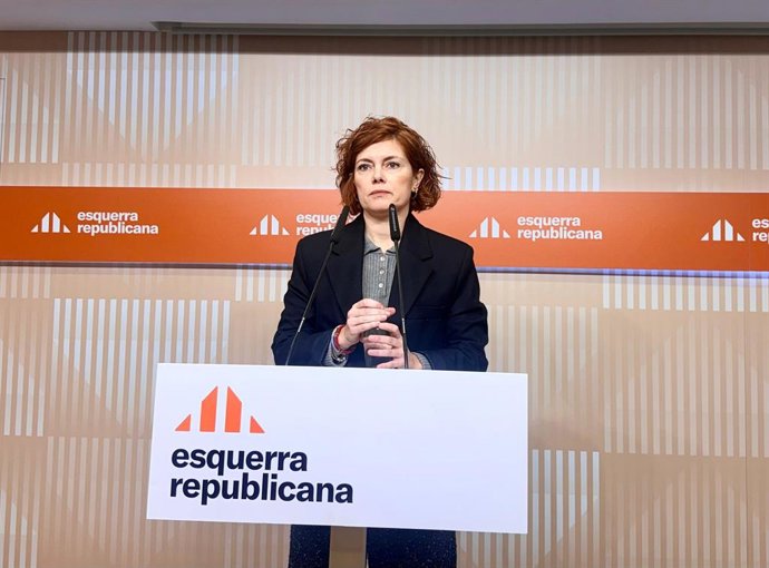 La secretària general i portaveu d'ERC, Elisenda Alamany