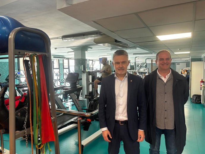 Conrado Escobar y Francisco Iglesias, en su visita a Las Gaunas