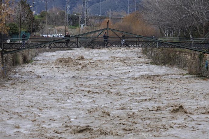 Imagen de zonas inundadas por las intensas lluvias en Granada.
