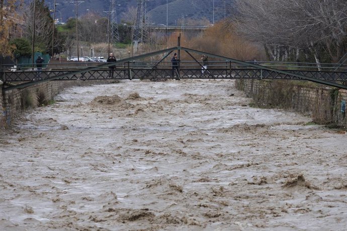 Imagen de zonas inundadas por las intensas lluvias en Granada.