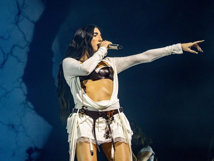La cantante Judeline durante su concierto en el Movistar Arena, a 22 de febrero de 2026, en Madrid (España).
