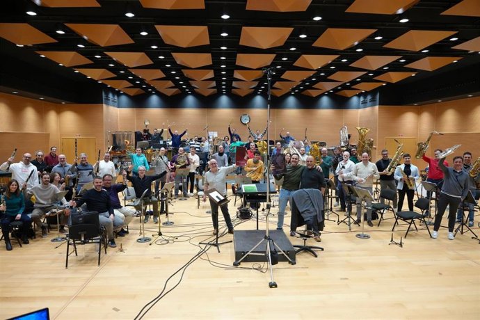 Una de las grabaciones de la Banda Municipal de Palma.