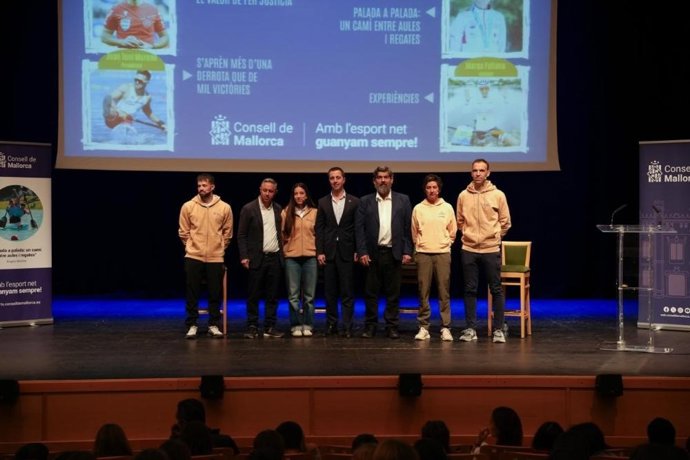 Inauguración del programa 'Los valores del deporte', impulsado por el Consell de Mallorca.