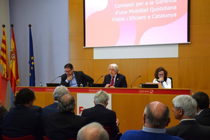 Reunió de la Comissió per a la Garantia d'una Mobilitat Quotidiana Fiable i Eficient a Catalunya