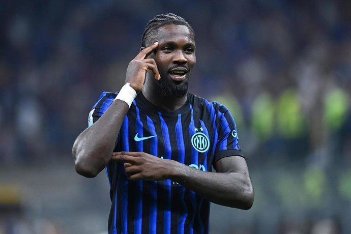 Archivo - El jugador del Inter de Milán Marcos Thuram.