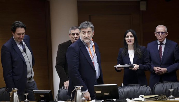 El representante de la agrupación ciudadana Tots a una Veu, Fernando Catalán, comparece en la comisión de investigación sobre la dana de Les Corts