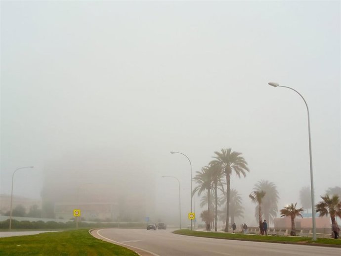 Un día de niebla en Palma.