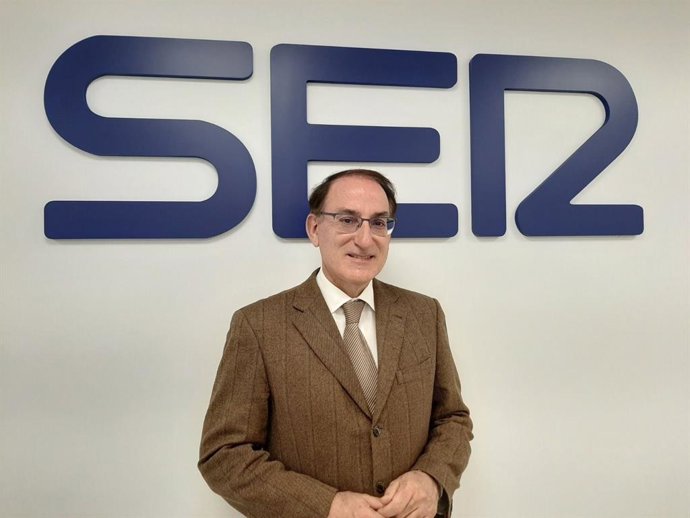 El presidente de la CEA, Javier González de Lara, en una entrevista en la Cadena SER Andalucía.