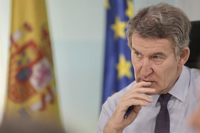 El Presidente del PP, Alberto Núñez Feijóo.